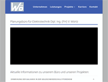 Tablet Screenshot of planungsbuero-woertz.de